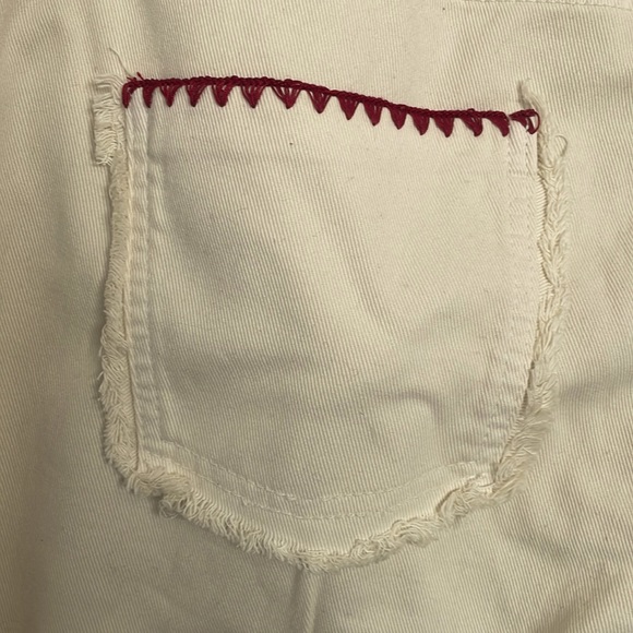 Etro Jeans beige with colored stitching - Picture 3 of 8